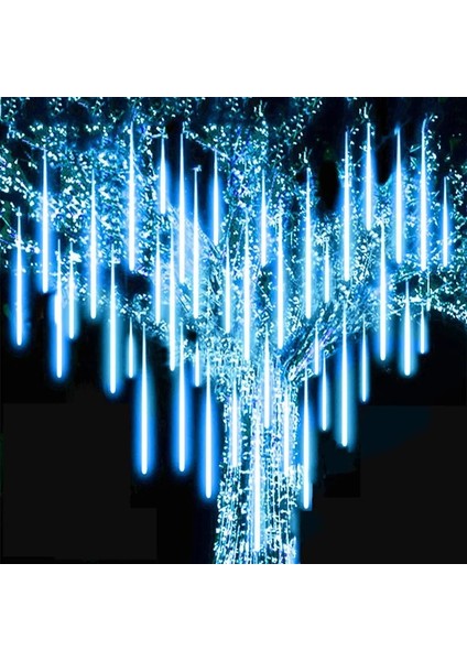 30CM-8PCS-SET Tarzı Çok Renkli 30CM 50CM Açık Su Geçirmez 8 Tüp Meteor Yağmuru LED Renkli Işık Dize Yılbaşı Ağacı Dekorasyon Ev Için Navidad Bahçe Dekor (Yurt Dışından) fiyatları