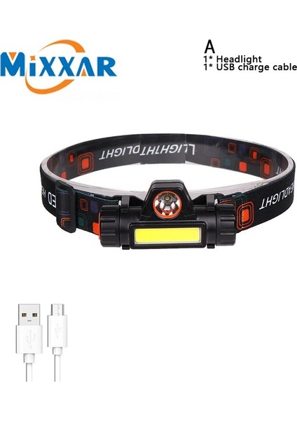 A Z30 Taşınabilir Far LED Güçlü Kafa El Feneri Şarj Edilebilir Dahili Pil Kamp El Feneri Torch Su Geçirmez Lamba Işığı (Yurt Dışından)