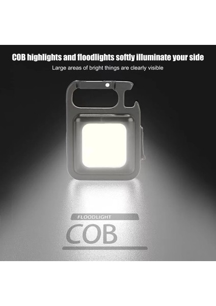 6 Adet Taşınabilir Cob LED Klip Kanca Mini Cep Torch Tip-C Şarj Edilebilir El Feneri Outdoorlantern Anahtarlık Çalışma Işığı Acil Durum Lambası (Yurt Dışından) modelleri