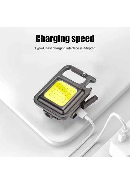 6 Adet Taşınabilir Cob LED Klip Kanca Mini Cep Torch Tip-C Şarj Edilebilir El Feneri Outdoorlantern Anahtarlık Çalışma Işığı Acil Durum Lambası (Yurt Dışından) fırsatları