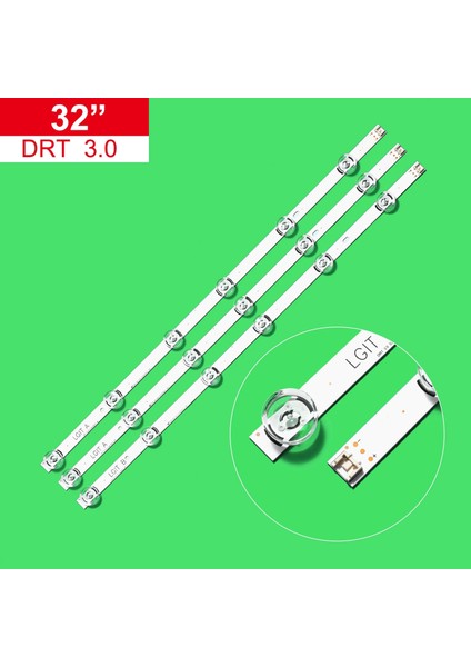 3 Adetgrup Orijinal Arka Işık LED Şerit Yedek Çubuklar Lıg LC320DUE HC320DXN NC320DXN LC320DXE Fga Tv LED Arka Işık (Yurt Dışından)
