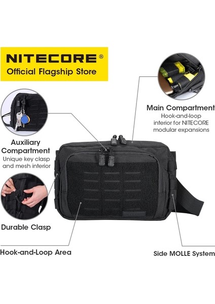 NUP30 Tarzı Nıtecore NUP30 Tek Kollu Çanta Taktik Crossbody Çanta 600D Naylon Işe Gidip Gelme Paketi Çok Amaçlı Yardımcı Çanta Molle Sistemi Erkekler Kadınlar Için (Yurt Dışından) modelleri