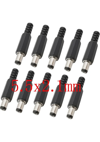 5,5x2,1 mm Stili Dc Güç Erkek Fiş Adaptörü Fişleri Jack Lehimleme Teli Konektörü (Yurt Dışından)