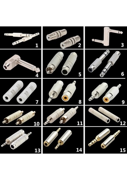 No.9 Stili 1 Adet Adaptör Ses Fişi Ale Dişi Rca Av Cctv Mono Stereo Erkek Dişi Konnektör (Yurt Dışından) fiyatları