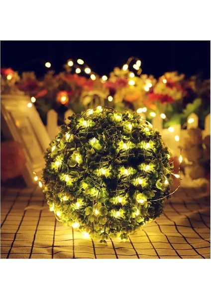 USB-5M5LED Stili Kırmızı LED Peri Işıkları Dize Çelenk Doğum Günü Düğün Balkon Yatak Odası Gece Lambası Dekorasyon USB Pil ile Desteklenmektedir (Yurt Dışından)