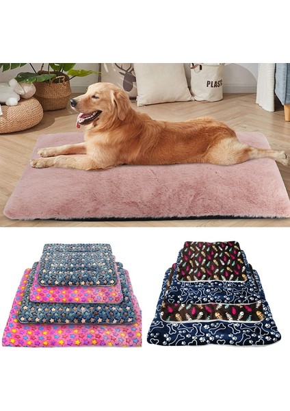 071 Gri Stil L Beden Kış Kalın Köpek Kedi Mat Sıcak Polar Köpekler Yatak Pet Köpek Kanepe Küçük Orta Büyük Köpekler Için Uyku Mat Yastık Pitbull Chihuahua (Yurt Dışından)