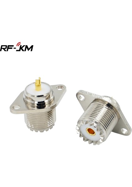 L16 Uhf SO239 Dişi 2 Delikli Dişi Jak, Eşkenar Dörtgen Flanşlı Lehimleme Paneli Rf Konnektör Soketi Dişi Anten Konektörü (Yurt Dışından)