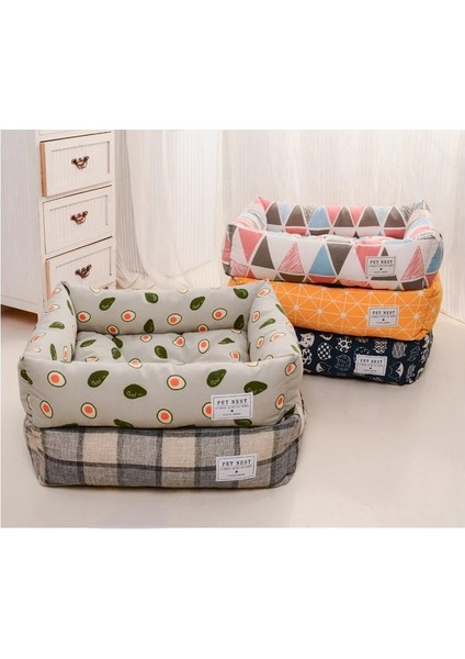 Tip 6 Tarzı S 45CMX35CM Kare Kafes Köpek Kedi Yatak Ayrılabilir Yıkanabilir Pet Yuva Büyük Küçük Kedi Için Çift Taraflı Kullanılabilir Pamuklu Ped Uyku Tulumu (Yurt Dışından)