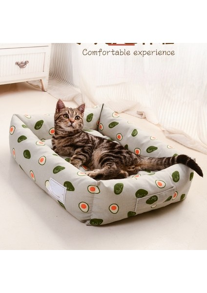 Tip 6 Tarzı S 45CMX35CM Kare Kafes Köpek Kedi Yatak Ayrılabilir Yıkanabilir Pet Yuva Büyük Küçük Kedi Için Çift Taraflı Kullanılabilir Pamuklu Ped Uyku Tulumu (Yurt Dışından)