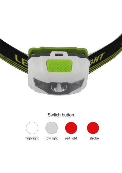 Boruit LED Mini Far 4-Mode Kırmızı Far Avcılık Kamp Için Aaa Pil Su Geçirmez Kafa Feneri Kullanın (Yurt Dışından) modelleri