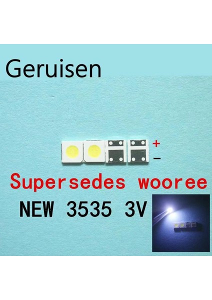 Woooree LED Aydınlatmalı LCD Tv Boncuk 3 V 1 W LED Smd Lamba Boncuk Soğuk Beyaz WM35E1F-YR07-EB (Yurt Dışından)