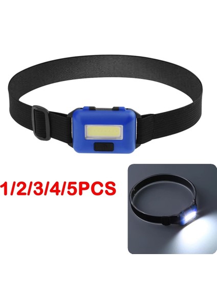 1 Adet Tarzı Mavi Mini Cob LED Far 3 Modu Su Geçirmez Far Başkanı El Feneri Torch Lanterna Açık Kamp Gece Balıkçılık Lambası (Yurt Dışından)