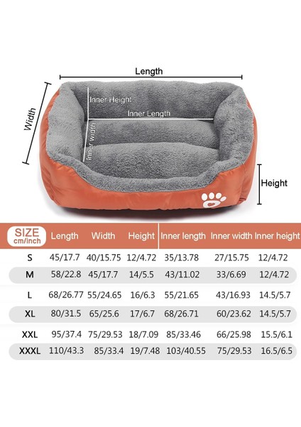 Haki Stili S 45CMX40CMX12CM S-3xl 19COLORS Büyük Pet Kedi Köpek Yatağı Sıcak Rahat Köpek Evi Yumuşak Polar Yuva Köpek Sepetleri Mat Su Geçirmez Kulübesi Chew Geçirmez Köpek Yatağı (Yurt Dışından) modelleri