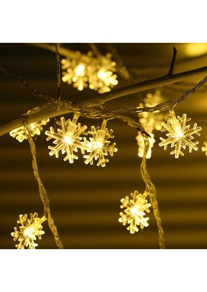 Mavi Stil Top M LED Kar Tanesi Dize Peri Işıkları Garland Noel Ağacı Yeni Yıl Odası Sevgililer Günü Dekorasyon Lighys USB Pil (Yurt Dışından)