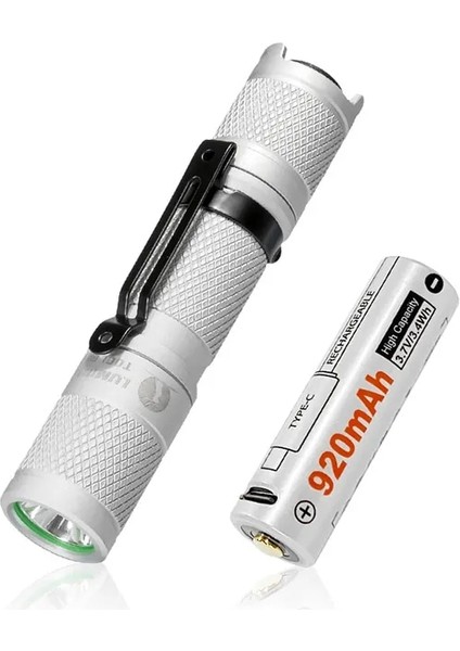 Beyaz El Feneri Aa El Feneri Lumintop Aracı Aa Mini Edc El Feneri 650 Lüme Metre Hafızalı Cep Feneri (Yurt Dışından)