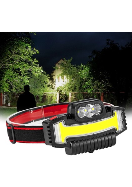 W685-5 Çok Işlevli Far Led+Cob Işıklandırmalı Güçlü Işıklı Uzun Huzmeli Far Dış Mekan Balıkçılığı Için Tip-C Şarj Edilebilir Işık Fener (Yurt Dışından) modelleri