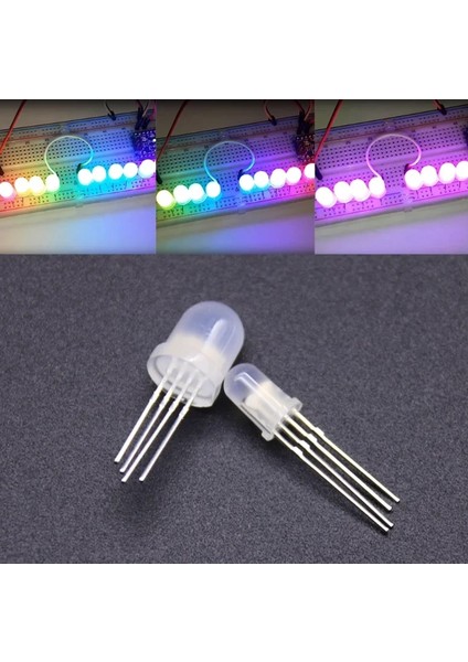 50 Adet Tarzı F5MM-SISLI Rgb LED DC5V WL9823 APA106 ve Iç Kısmı 5 mm F Neo Piksel Ledli Rgb Tam Renkli Dağınık Yuvarlak Şapka (Yurt Dışından) fiyatları