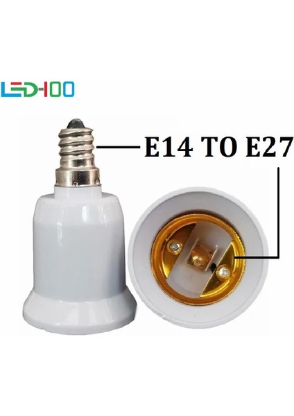 Yenı Dönüştürücüler E14 To E27 Adaptör Dönüşüm Soketi Yüksek Li Malzeme Soket Ampul Adaptörü Vida Tabanı Ampul Lamba Tutucu (Yurt Dışından)