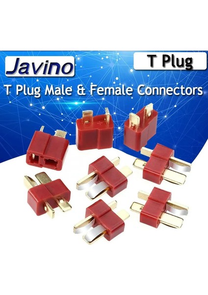 5 Pairs T Fiş Erkek ve Dişi Dekanlar Konnektörler Stil Rc Lipo Pil Için Yeni (Yurt Dışından)
