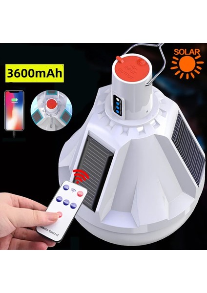 Q-V71M Güneş Fener Taşınabilir Şarj Edilebilir LED Lamba Açık Su Geçirmez Işıklar Ampuller USB Şarj Çadır Kamp Ekipmanları Malzemeleri ile (Yurt Dışından)