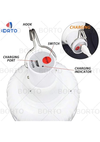 80W Taşınabilir Acil Durum Işıkları Şarj Edilebilir LED Fener Mobil Çadır Lambası ile Kanca Kamp Balıkçılık Için Veranda Sundurma Bahçe Aydınlatması (Yurt Dışından) modelleri