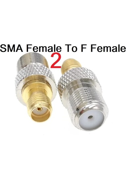 No.3 Tarzı Altın Sma Erkek - F Dişi F Konnektör - Sma Rf Konnektör Adaptörü 1 Adet (Yurt Dışından)