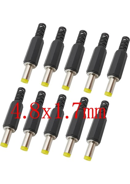 4,8x1,7 mm Stili Dc Güç Erkek Fiş Adaptörü Fişleri Jack Lehimleme Teli Konektörü (Yurt Dışından)