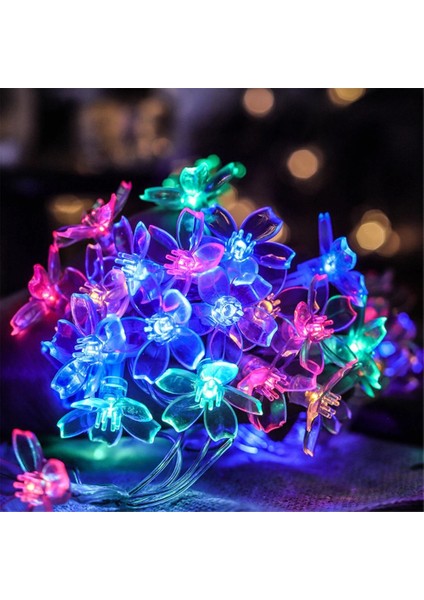 1.5M10LED Tarzı Çok Renkli Kiraz Çiçeği Çiçek Çelenk Lamba Batteryusb Kumandalı LED Dize Peri Işıklar Kristal Çiçekler Kapalı Düğün Noel Dekorları (Yurt Dışından)