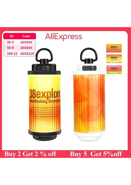 Beyaz Yenı USB Şarj Edilebilir El Feneri Güçlü Ah Mini LED Kamp Fenerleri Sıcak Beyaz Işık Haning 38 Keşfet Kamp Işık Açık (Yurt Dışından) fiyatları