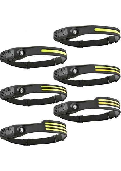 W689-1-1 Dahili Pil Torchlu Cob LED Far Indüksiyon Far USB Şarj Edilebilir Far Torch Çoklu Aydınlatma Modları Çalışması (Yurt Dışından) indirimleri