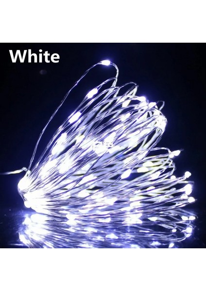 USB Stili Beyaz LED Peri Işıkları Bakır Tel Dize Işıklar Çelenk Gece Lambası Ev Odası Kapalı Yatak Odası Düğün Tatil Noel Dekorasyon (Yurt Dışından)