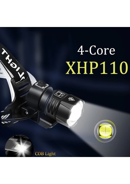 3X18650-1500MAH Tarzı C Lm Profesyonel XHP110 Far USB Şarj Edilebilir Kafa Lambası Cob Işık En Güçlü Av Feneri Su Geçirmez Kullanım (Yurt Dışından) fiyatları