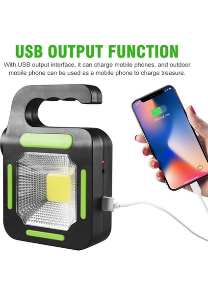 A Şarj Edilebilir Lamba Taşınabilir Güneş Kamp Feneri Su Geçirmez El Feneri USB Şarj ile Acil Kamp Işık Balıkçılık Için Barbekü (Yurt Dışından) indirimleri