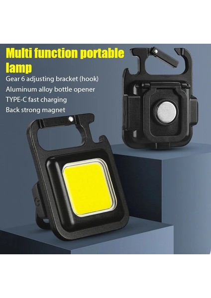 Rgb Çok Fonksiyonlu Mini LED El Feneri Çalışma Işığı Taşınabilir Cep El Feneri Anahtarlıklar USB Şarj Edilebilir Açık Kamp Tirbuşon (Yurt Dışından) fiyatları