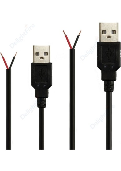 Siyah Stil 50 Parça 5 V USB Konektörü Tel Erkek Dıy USB Bağlantı Pigtail Kablo Tek Renkli Esnek LED Şerit Işık Elektrikli Ev Aletleri (Yurt Dışından) fiyatları