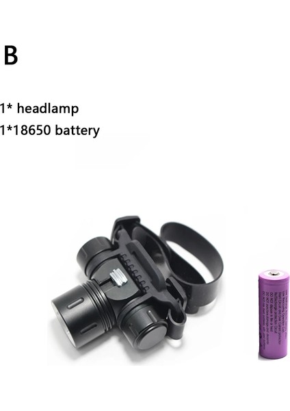 B 50 Metre Sualtı Dalış Işıkları Aydınlatma Far Lümen Xml L2 LED Tüplü Dalış Far Su Geçirmez Kafa Torch Lambası (Yurt Dışından)