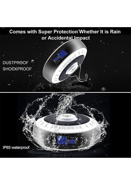 Altın Mah Kamp Işıkları Tip-C Şarj Edilebilir LED Kamp Işıkları Mıknatıslı Güçlü Işık Taşınabilir Çadır Işıkları Çalışma Aydınlatması (Yurt Dışından) indirimleri