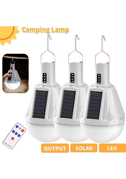 B Güneş Enerjili Aydınlatma Ampul Taşınabilir Güneş Enerjisi Paneli Pil Şarj Cihazı Enerji Tasarruflu Açık Hava Lambası USB Şarj Edilebilir Acil Durum Lambası (Yurt Dışından) fiyatları