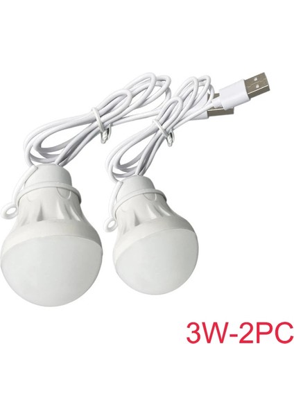 3W-2PC 2 Adet Mini Draagbare Gloeilamp Açık Çok Fonksiyonlu Lantaarn USB Oplaadbare Kamp Güç Bankası Çadır LED Işık Kamp Wandelen (Yurt Dışından)