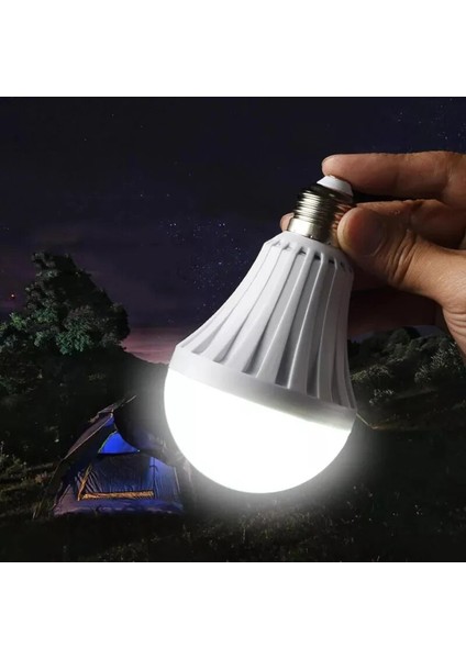 12W LED Acil Durum Işığı LED Ampul E27 LED Lamba 5 W 7 W 9 W Şarj Edilebilir Pil Aydınlatma Lambası Dış Aydınlatma Için Bombillas El Feneri (Yurt Dışından) modelleri