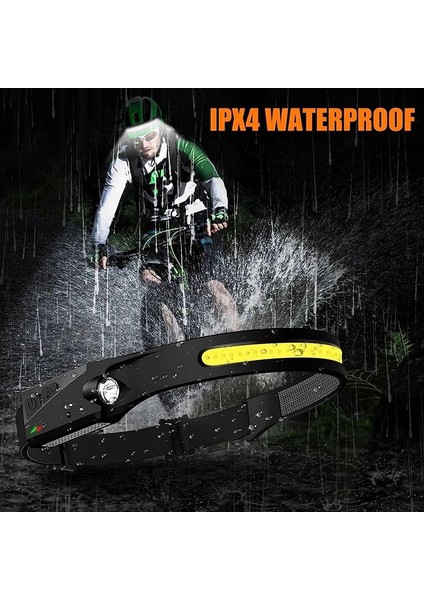 3 Parça Indüksiyon Far Cob Kafa Lambası USB Şarj Edilebilir Kafa Torch Su Geçirmez El Feneri Açık Koşu Kamp Balıkçılık Fener (Yurt Dışından) fırsatları