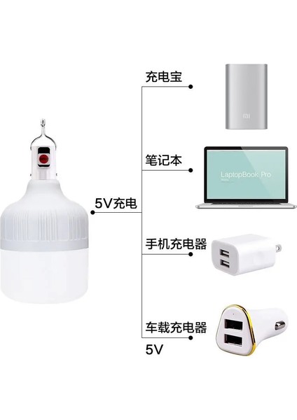 60W Kamp Işık Şarj Edilebilir Ampul Taşınabilir Kamp Ekipmanları Işık Dış Aydınlatma Çadır Balıkçılık Fener Acil Işık LED Ev (Yurt Dışından) fırsatları