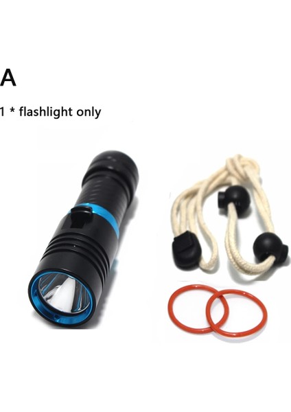 Biack Tarzı A Yeni Dx1 Xm -L2 LED Tüplü Dalgıç Dalış El Feneri Lümen L2 LED Torch Su Geçirmez Fener Lanterna Kamp, Balıkçılık (Yurt Dışından)