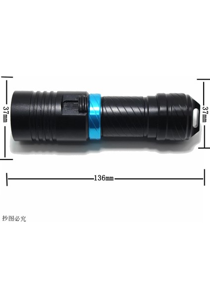 Biack Tarzı A Yeni Dx1 Xm -L2 LED Tüplü Dalgıç Dalış El Feneri Lümen L2 LED Torch Su Geçirmez Fener Lanterna Kamp, Balıkçılık (Yurt Dışından) fırsatları