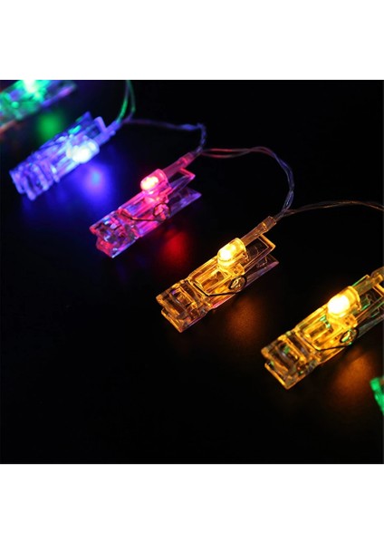 Pil Tarzı Çok Renkli LED Fotoğraf Klip Işıkları Dize USB Pil Gücü Clotheoto Çerçeve Çelenk Peri Işık Kapalı Yatak Odası Dekoru Düğün Sevgililer (Yurt Dışından) modelleri