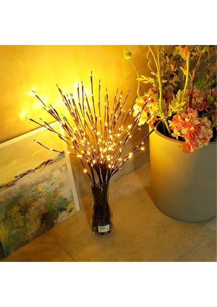 Mavi 73 cm 20 Ampuller LED Şube Işıkları Akülü Söğüt Dal Işıklı Şube Dekoratif Işıklar Yapay Ağaç Dıy Işık (Yurt Dışından) fırsatları