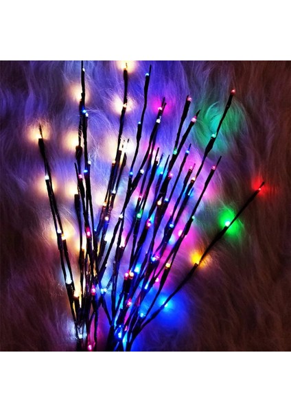 Mavi 73 cm 20 Ampuller LED Şube Işıkları Akülü Söğüt Dal Işıklı Şube Dekoratif Işıklar Yapay Ağaç Dıy Işık (Yurt Dışından) indirimleri