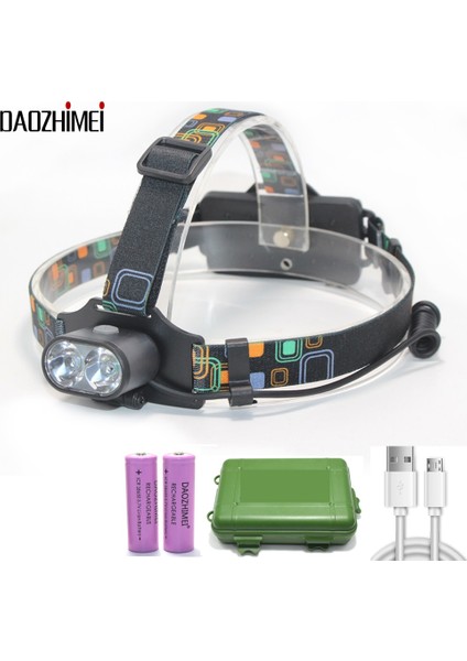 Gri Tarzı A 8000 Lümen Xm-T6 LED Aydınlatma 2*t6 USB Avcılık Far Balıkçılık Kafa Lambası Far Bisiklet Işıkları 3 Modu LED Far (Yurt Dışından) fiyatları