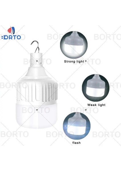 150W 180 W Taşınabilir Çadır Lambası LED Işıkları USB Şarj Edilebilir Acil Durum Ampul Yüksek Güç Çadır Aydınlatma Açık Kamp Ekipmanları Ampuller (Yurt Dışından)
