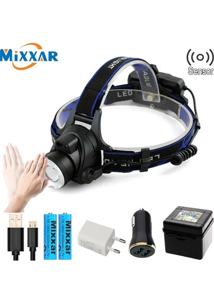 Bir Stil E ZK30 Vücut Hareketi Ir Sensörü Kafa Lambası V6 LED Far Yakınlaştırılabilir Far Endüktif Parlak Kafa Lambası Kamp Balıkçılık Far (Yurt Dışından) indirimleri